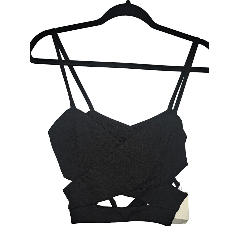 Choies 9426 Black Top 100% Cotton Size Medium with Spaghetti Straps